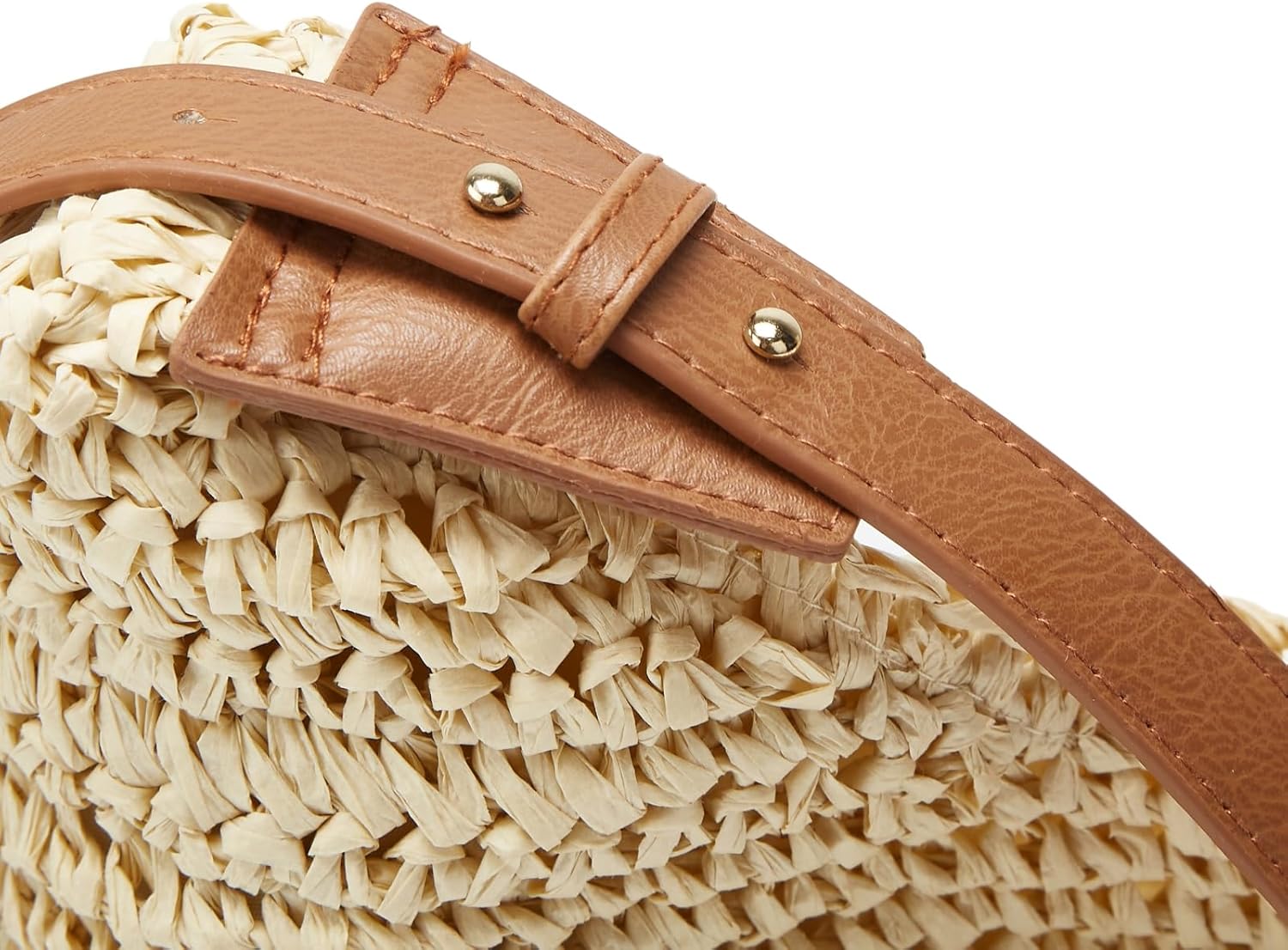 2025 Summer Straw Crossbody Bag Women Casual Handmade Woven Bag Fashion Beach Tote Large Handbag Rattan Dumpling Purse - Image 3