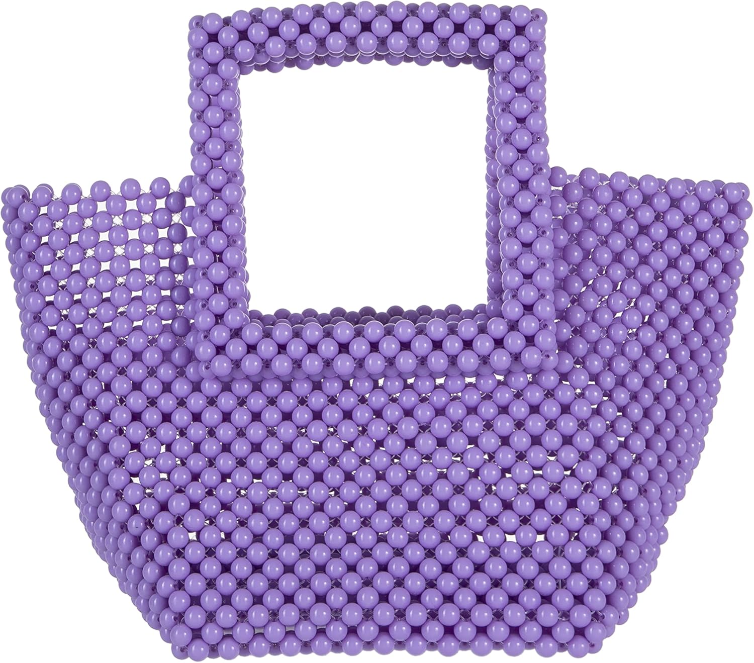 Abvokury YUSHINY Women Macaron Colored Acrylic Beaded Tote Handmade Bags for Wedding Evening Party