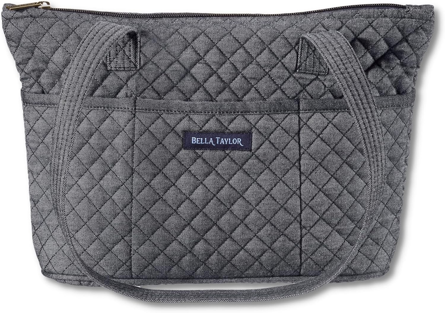 Bella Taylor Small Tote | Lightweight Quilted Fabric Purses for Women - Image 23