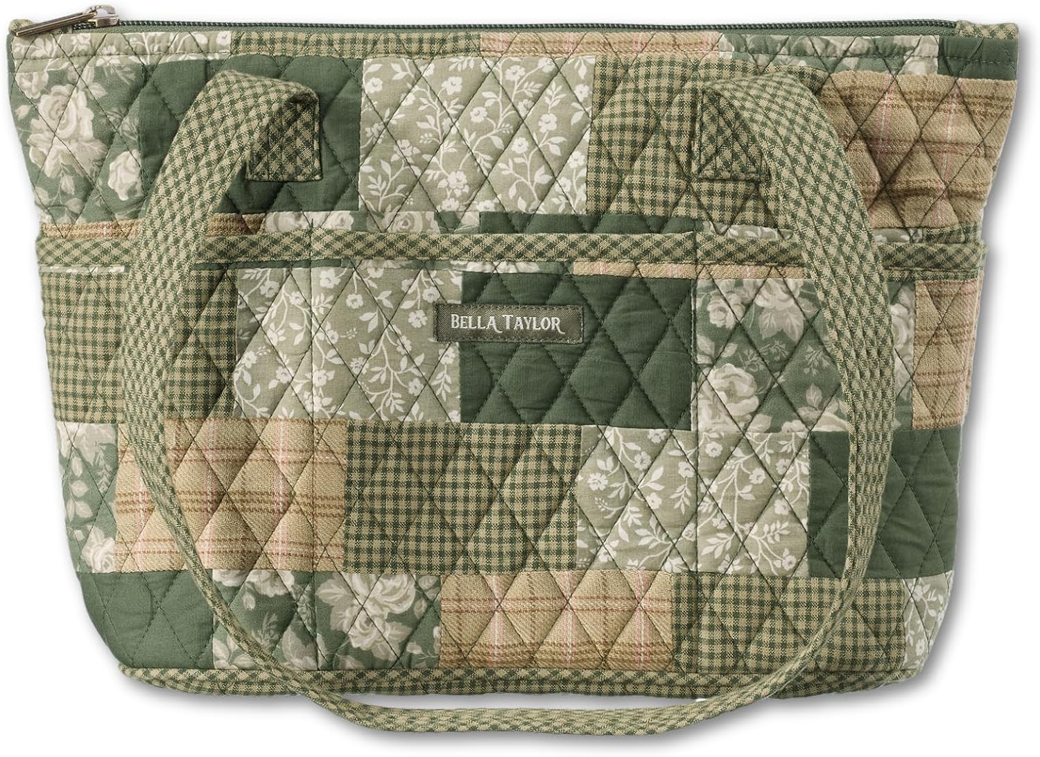 Bella Taylor Small Tote | Lightweight Quilted Fabric Purses for Women - Image 10