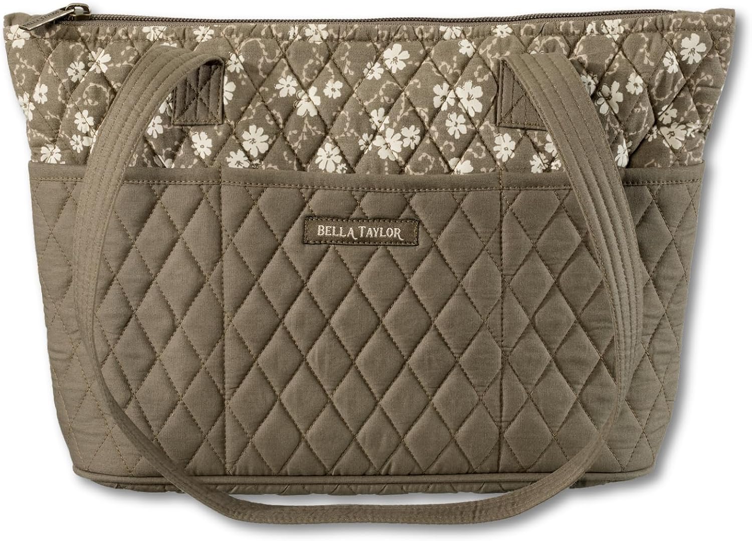 Bella Taylor Small Tote | Lightweight Quilted Fabric Purses for Women - Image 8