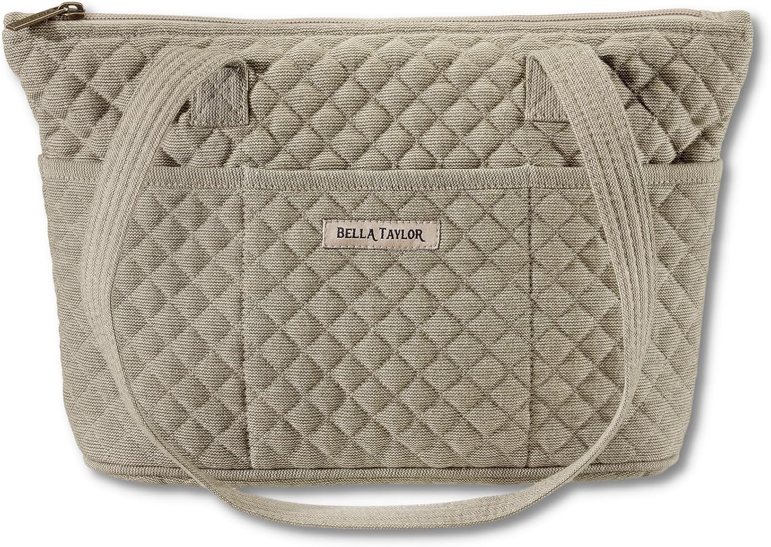 Bella Taylor Small Tote | Lightweight Quilted Fabric Purses for Women - Image 13