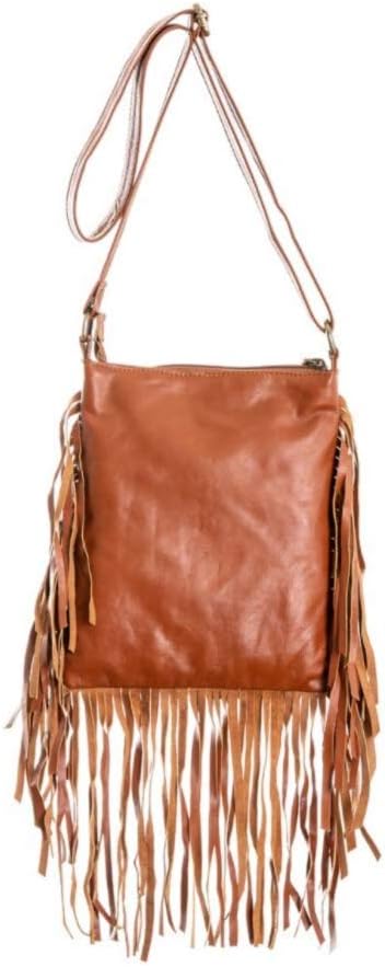 Boho Bag Square S | Real Leather | Fringe Purse | Bohemian Bags - Image 2
