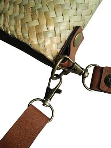 Custom, Made To your Own Order Portrait Painting Woven Straw Bags Summer Beach Tote Bag for Women 100% Handmade (A02) - Image 5