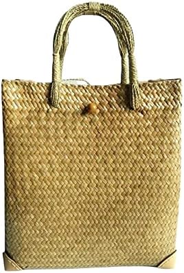 Custom, Made To your Own Order Portrait Painting Woven Straw Bags Summer Beach Tote Bag for Women 100% Handmade (A04)
