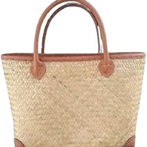 Custom, Made To your Own Order Portrait Painting Woven Straw Bags Summer Beach Tote Bag for Women 100% Handmade (A09)