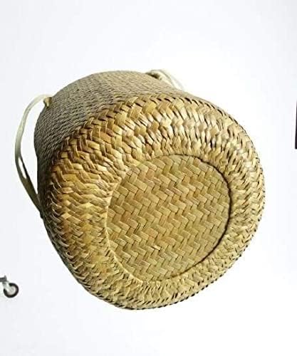 Custom, Made To your Own Order Portrait Painting Woven Straw Bags Summer Beach Tote Bag for Women 100% Handmade (A13) - Image 4