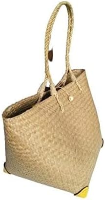 Custom, Made To your Own Order Portrait Painting Woven Straw Bags Summer Beach Tote Bag for Women 100% Handmade (A15) - Image 3