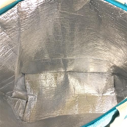 Fashion Culture Large Insulated Beach Tote Bag with Metallic Text Phases, Fun Summer Cooler Bags with Tassels - Image 4