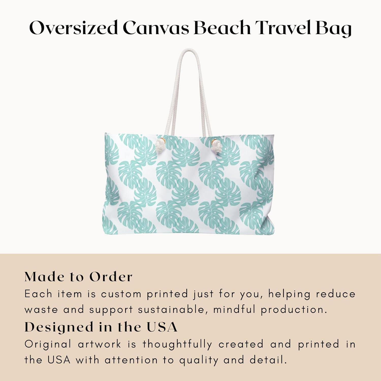 Floral Summer Beach Bag for Women Vacation Travel Tote Bag Reusable Bag for Pool Picnic Shopping Bag - Image 7