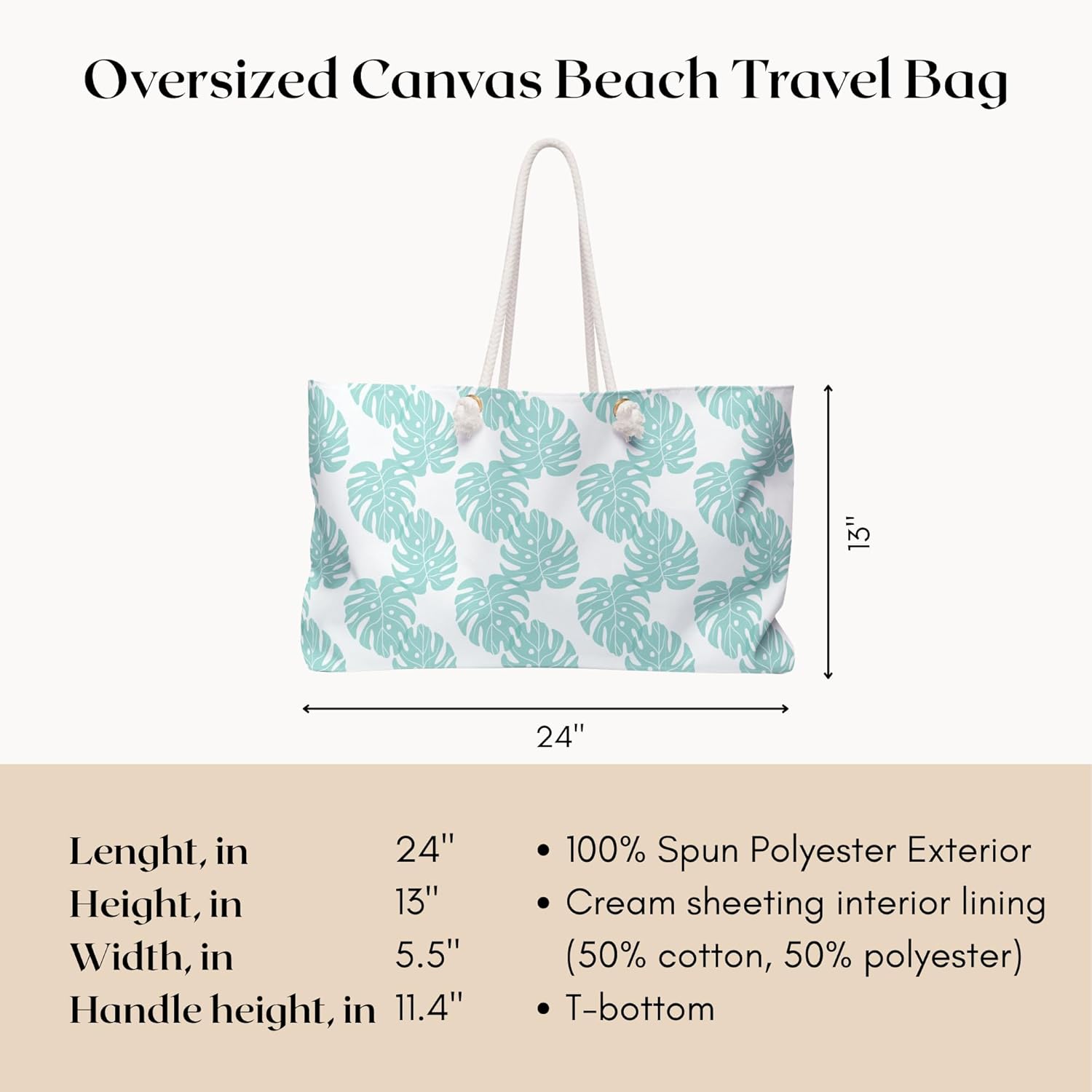 Floral Summer Beach Bag for Women Vacation Travel Tote Bag Reusable Bag for Pool Picnic Shopping Bag - Image 6