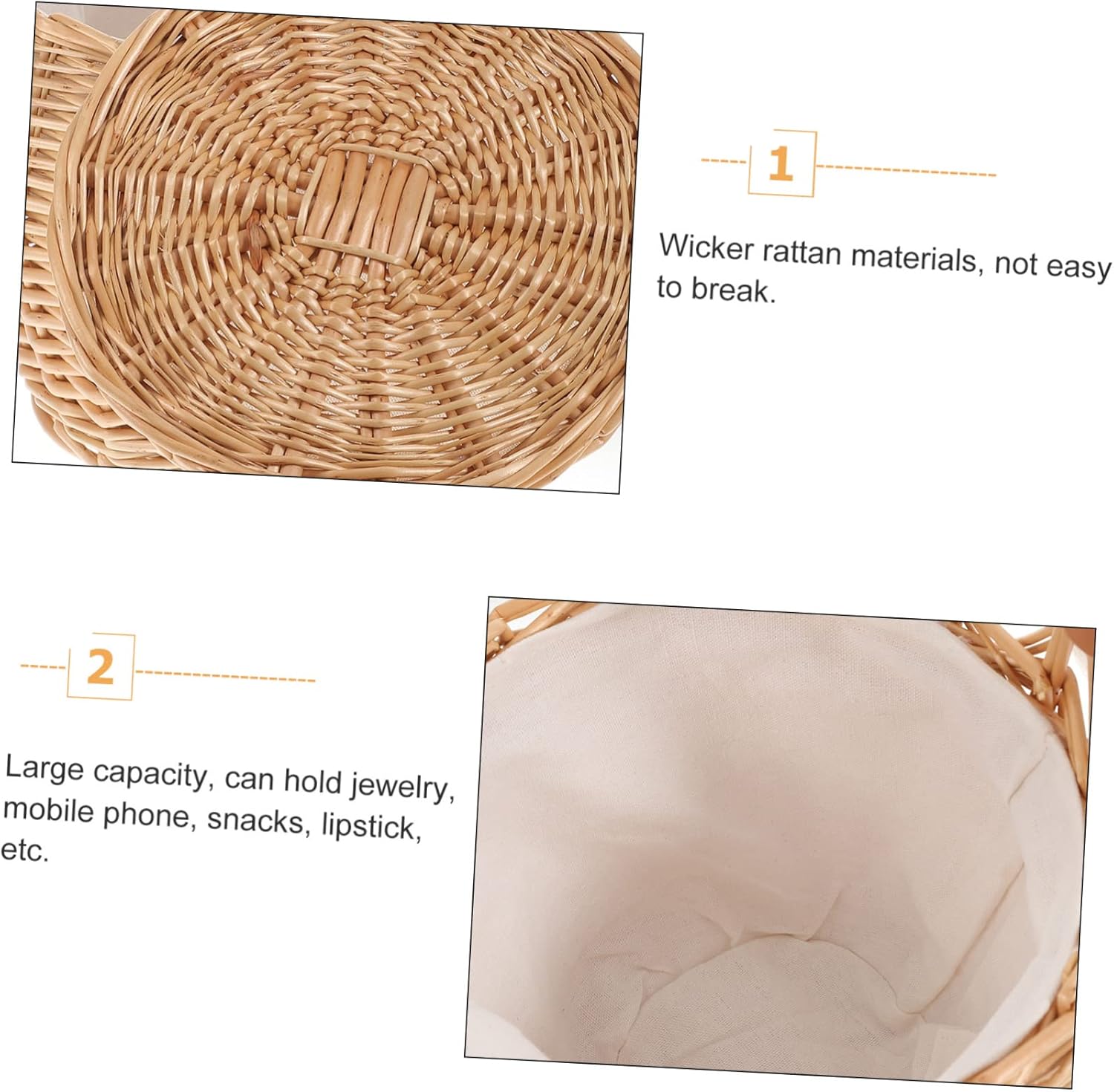 Hand-woven Travel Handbag Fashionable Bohemian Beach Bag for Women Capacity Tote for Parties Shopping and Summer Vacations - Image 9