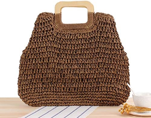 Handmade Straw Beach Bag for Women Summer Woven Large Tote Bag Rattan Handbag Hobo Bohemian Vacation Bags - Image 2