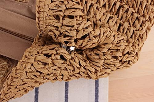 Handmade Straw Beach Bag for Women Summer Woven Large Tote Bag Rattan Handbag Hobo Bohemian Vacation Bags - Image 8