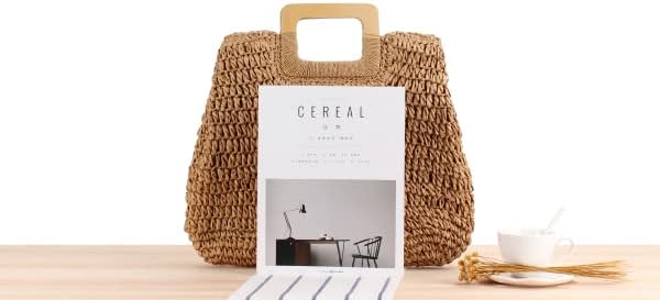 Handmade Straw Beach Bag for Women Summer Woven Large Tote Bag Rattan Handbag Hobo Bohemian Vacation Bags - Image 3