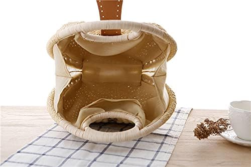 Handmade Straw Beach Bag for Women Summer Woven Tote Bag Rattan Handbag Hobo Bohemian Vacation Shell Box Bags - Image 8