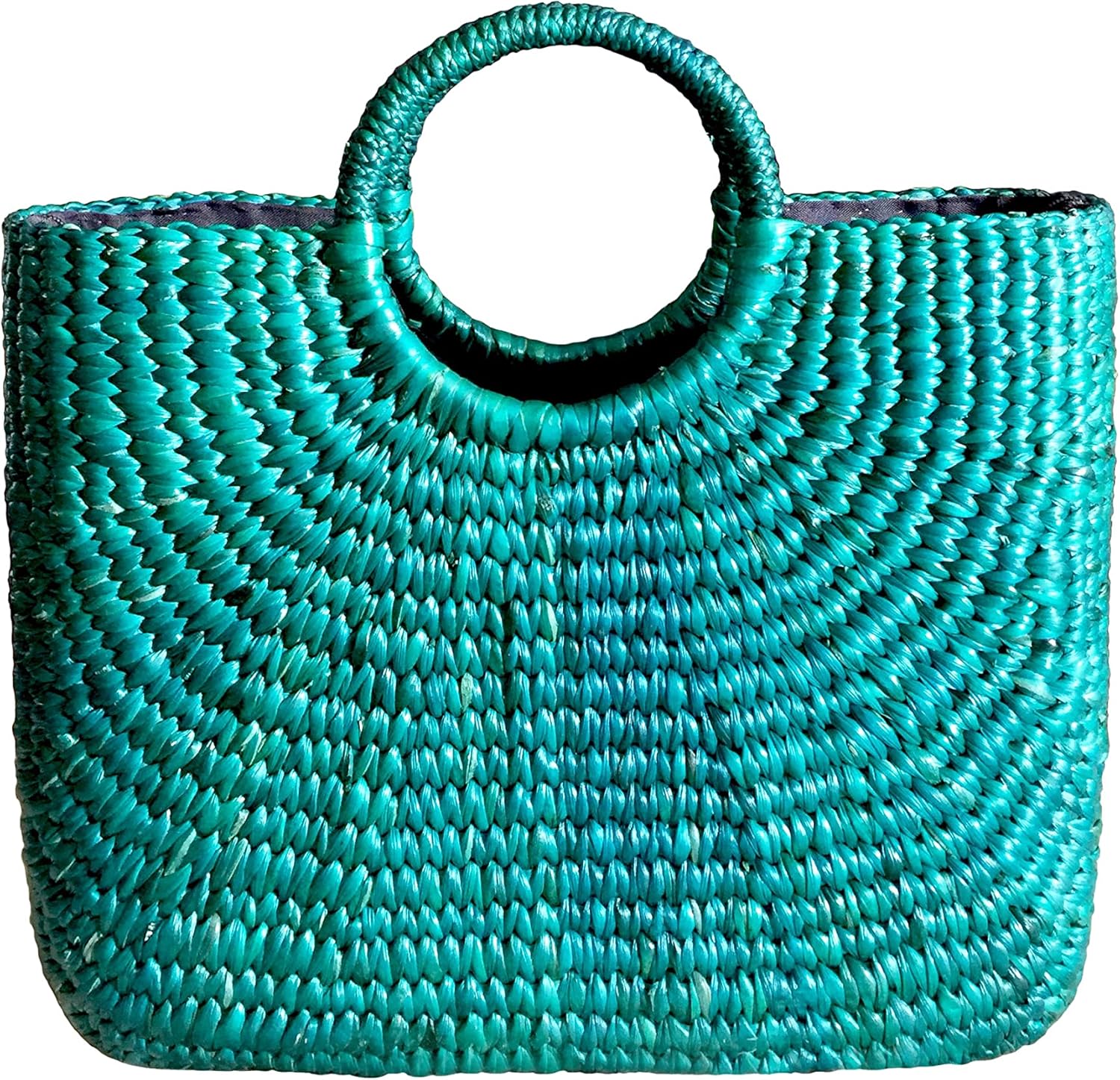 InfinityLoveCo Green Straw Bag,Straw Basket Tote,Straw Basket Bag,Market Basket Bags,Summer Straw Bag,Straw Basket Purse,Straw Tote Beach Bag,Straw Tote