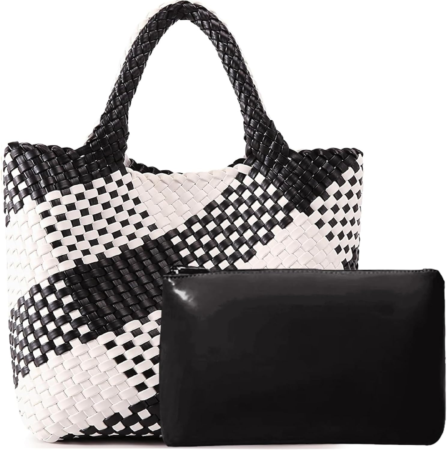 JINMANXUE Fashion Woven Bag Shopper Bag Travel Handbags and Purses Women Tote Bag Large Capacity Shoulder Bags - Image 37