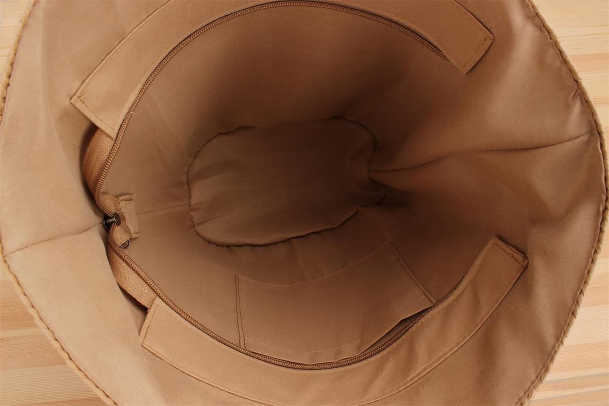 MOISTRI Straw Beach Bag Woven Buckets Totes Handbag Large Capacity Shoulder Bag Tote Bag Women Summer Handbag Casual Holiday - Image 7