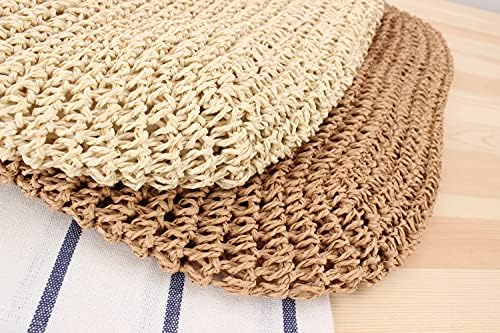 Naimo Women Straw Beach Shoulder Bag Woven Tote Handbag Large Handmade Weaving Summer Casual Hobo Bag - Image 6