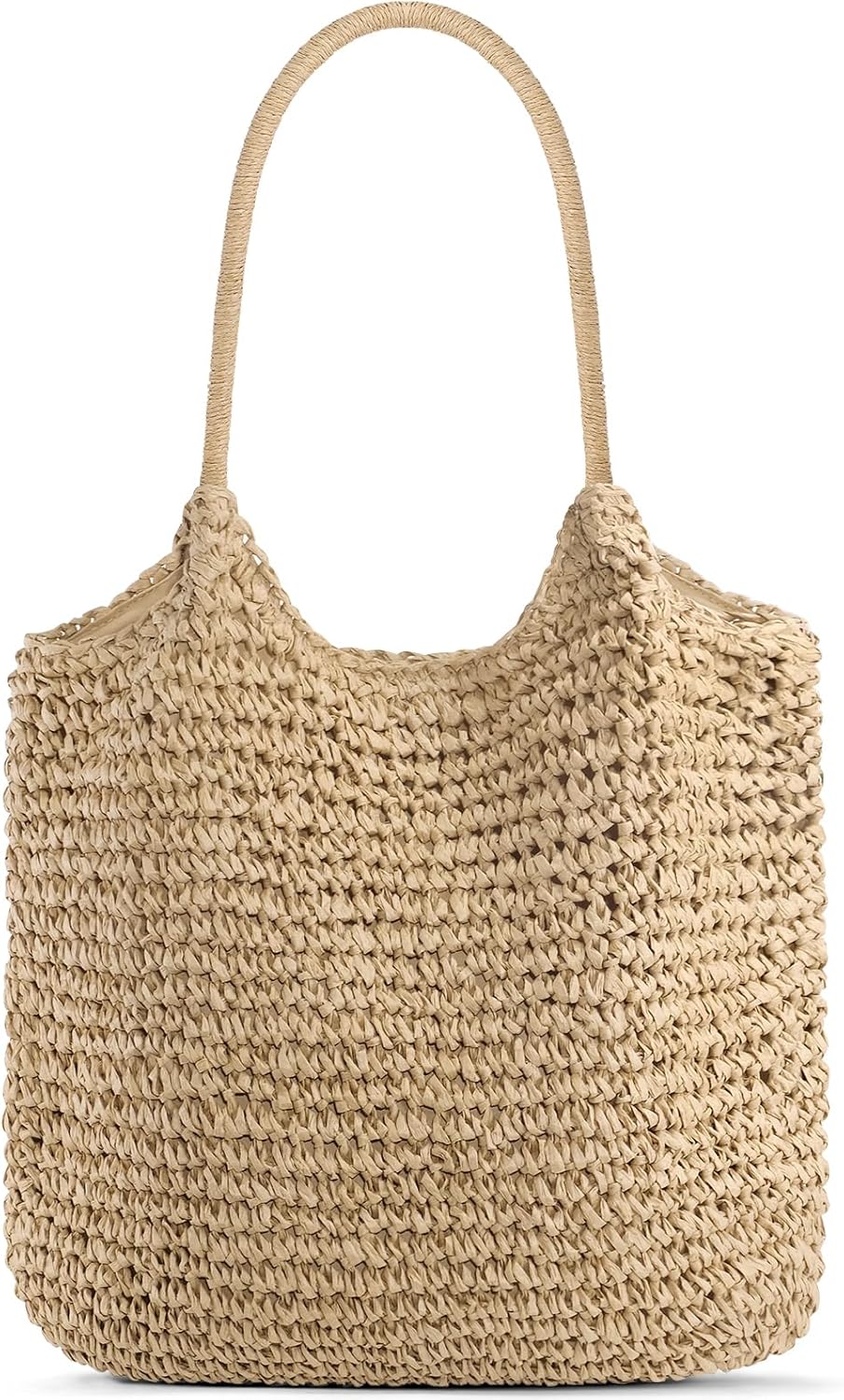 NEWROGENG Straw Purses for Women 2025, Large Beach Bag Summer Beach Tote Hand Woven Purse Shoulder Handbags for Vacation