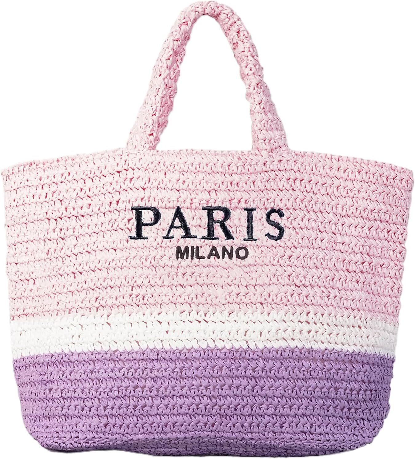 POAPRRD Large Straw Tote Bag Summer Straw Purse for Women Vacation Raffia Woven Beach Bags Handbag - Image 10