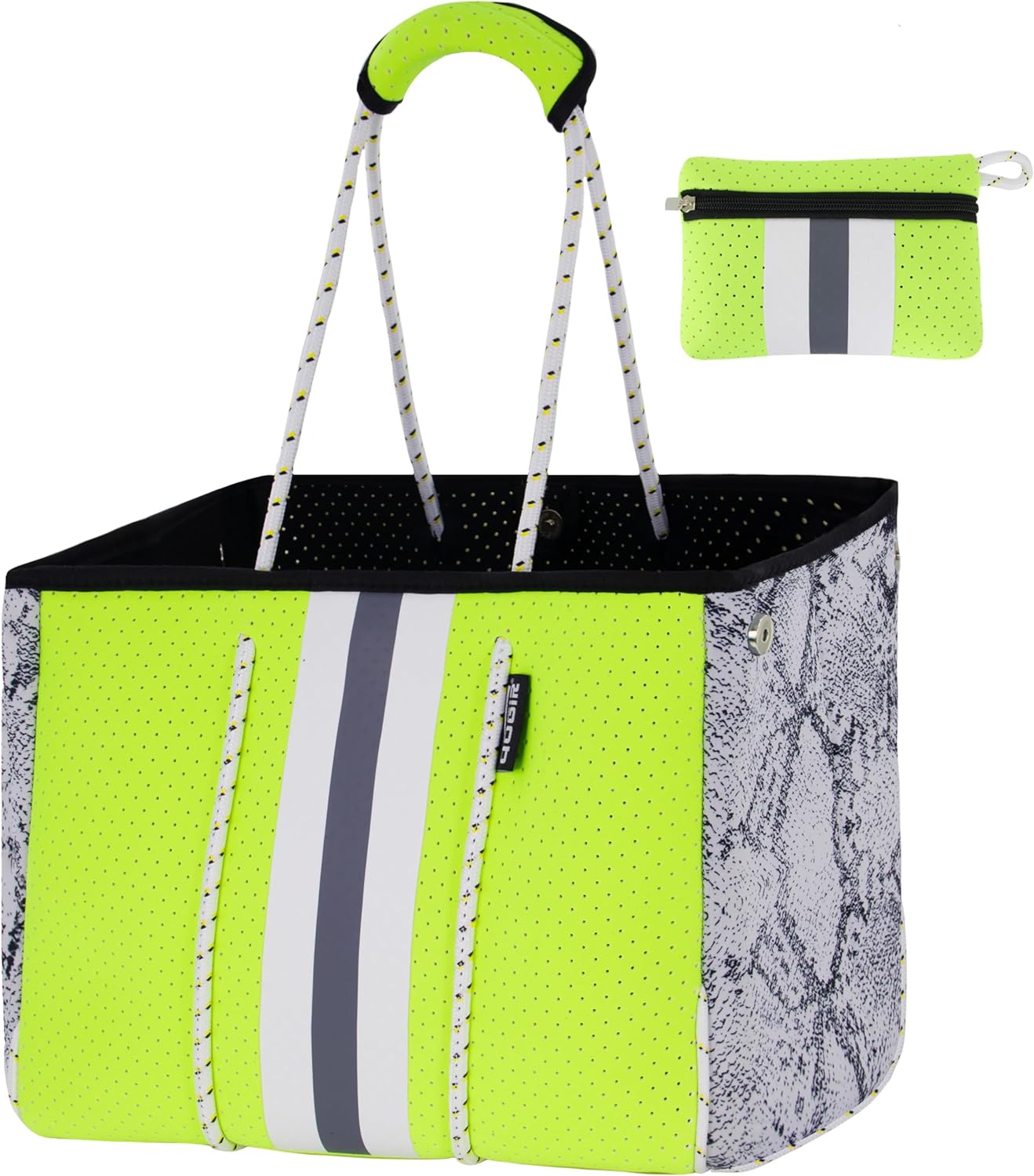 QOGiR Neoprene Multipurpose Beach Bag Tote with Inner Zipper Pocket \u2026 \u2026 \u2026 \u2026 - Image 33