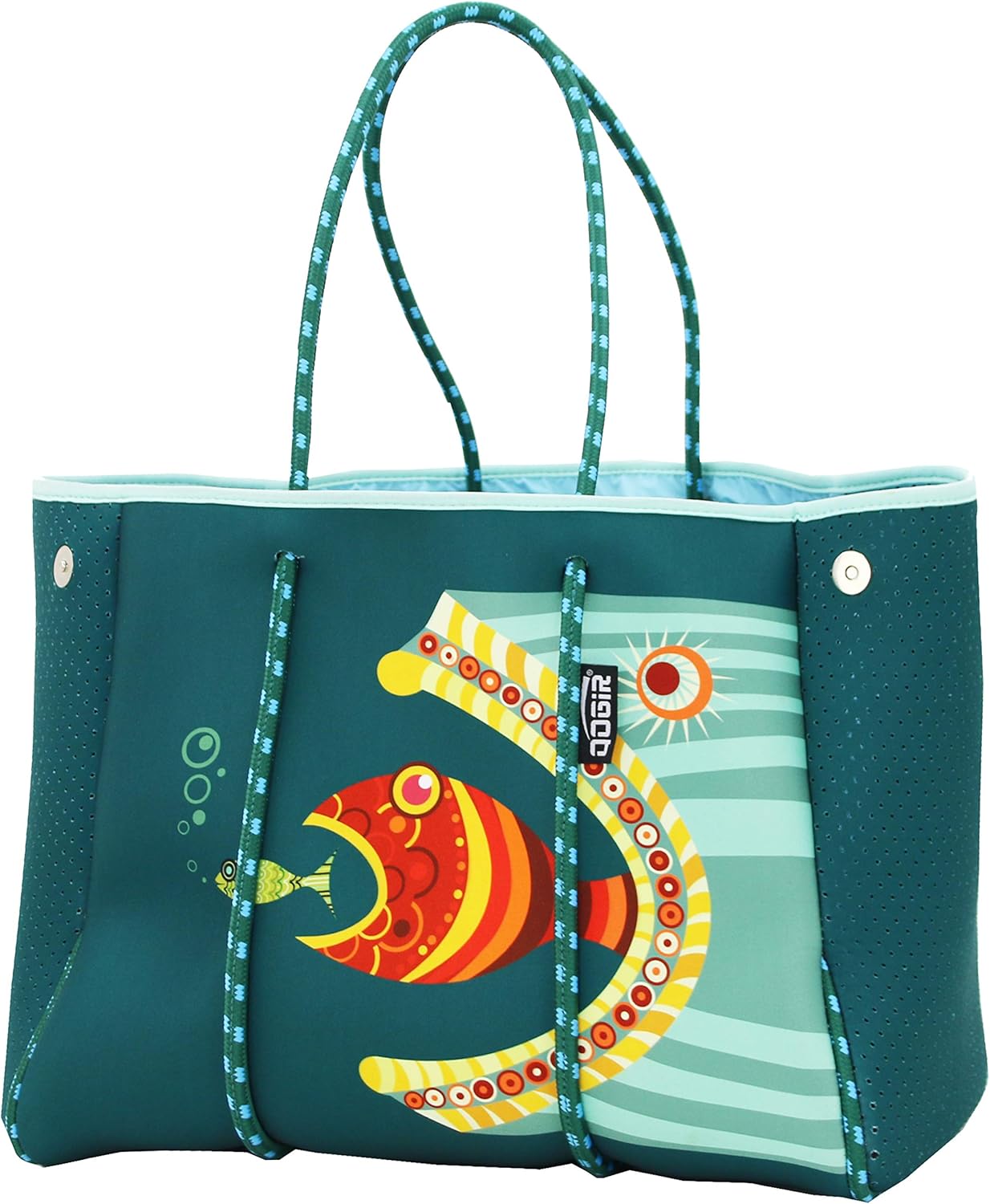 QOGiR Neoprene Multipurpose Beach Bag Tote with Inner Zipper Pocket \u2026 \u2026 \u2026 \u2026 - Image 13
