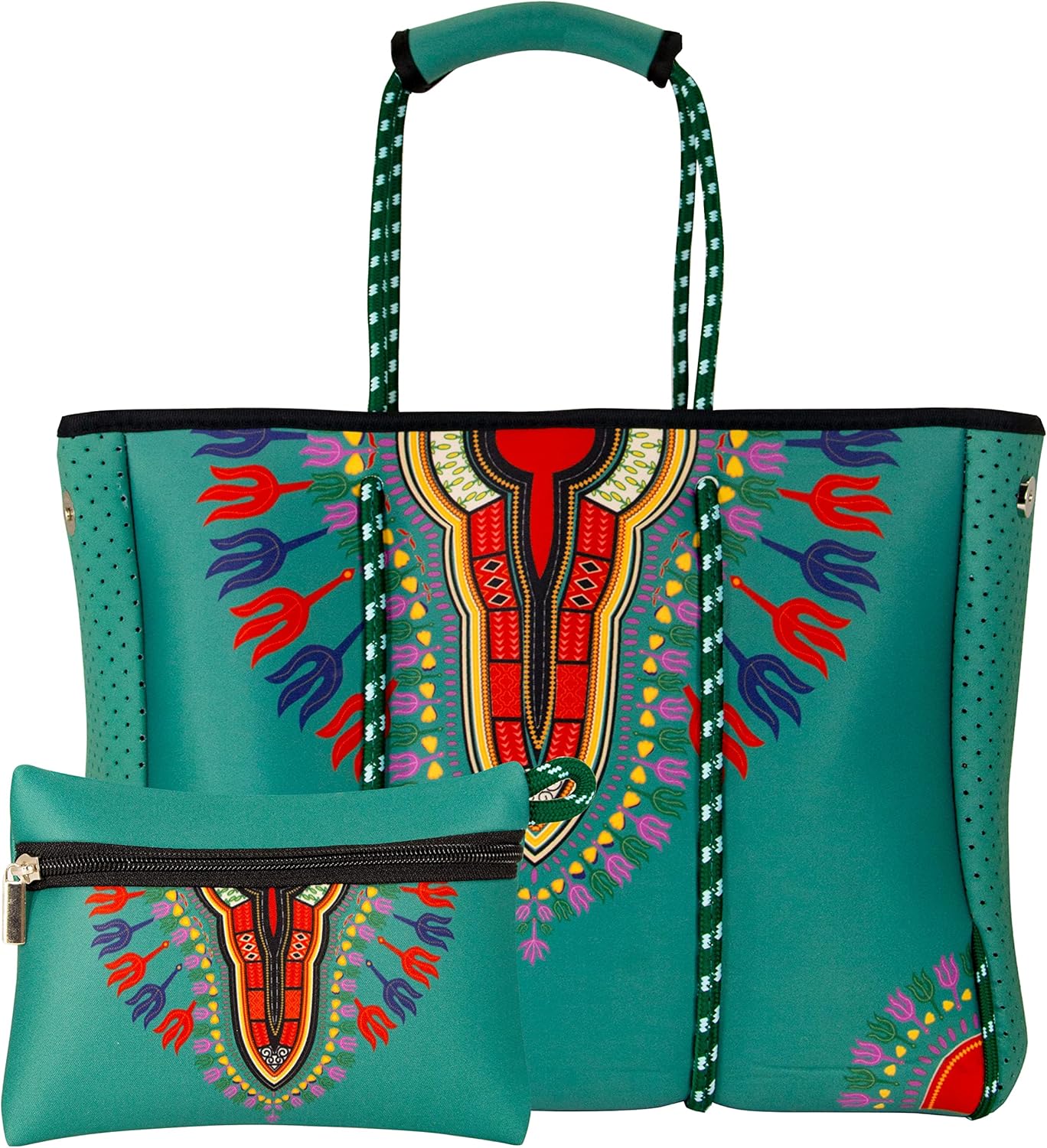 QOGiR Neoprene Multipurpose Beach Bag Tote with Inner Zipper Pocket \u2026 \u2026 \u2026 \u2026 - Image 18