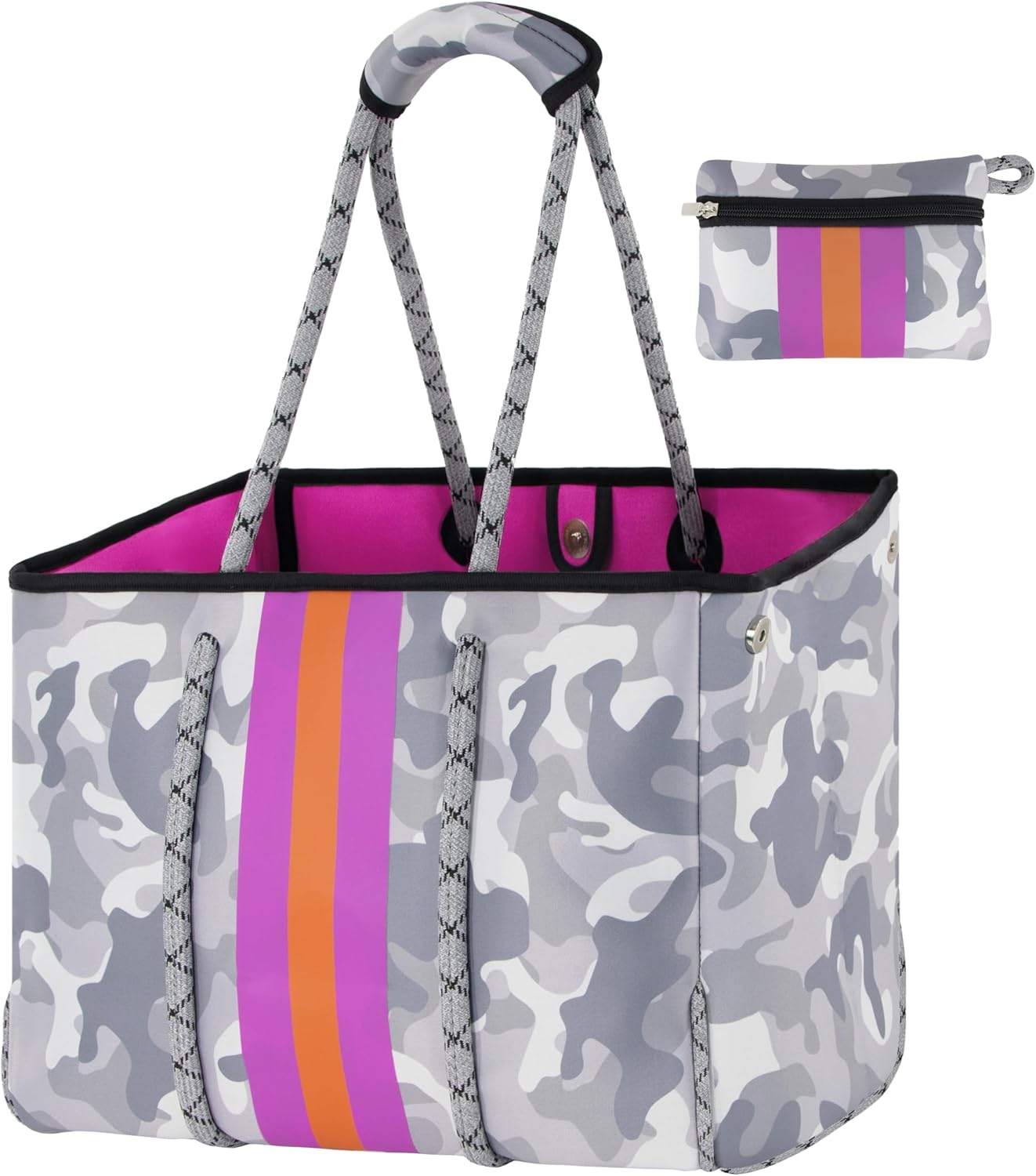 QOGiR Neoprene Multipurpose Beach Bag Tote with Inner Zipper Pocket \u2026 \u2026 \u2026 \u2026 - Image 36