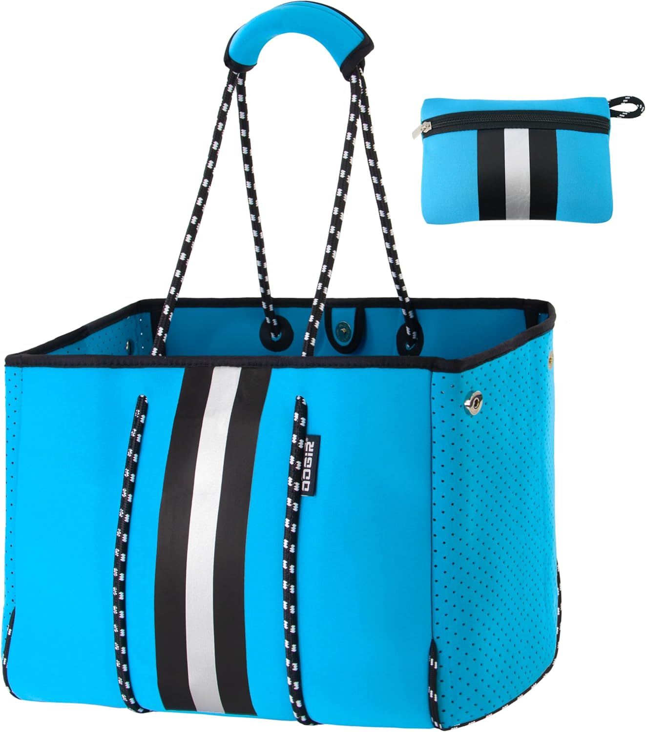 QOGiR Neoprene Multipurpose Beach Bag Tote with Inner Zipper Pocket \u2026 \u2026 \u2026 \u2026 - Image 22