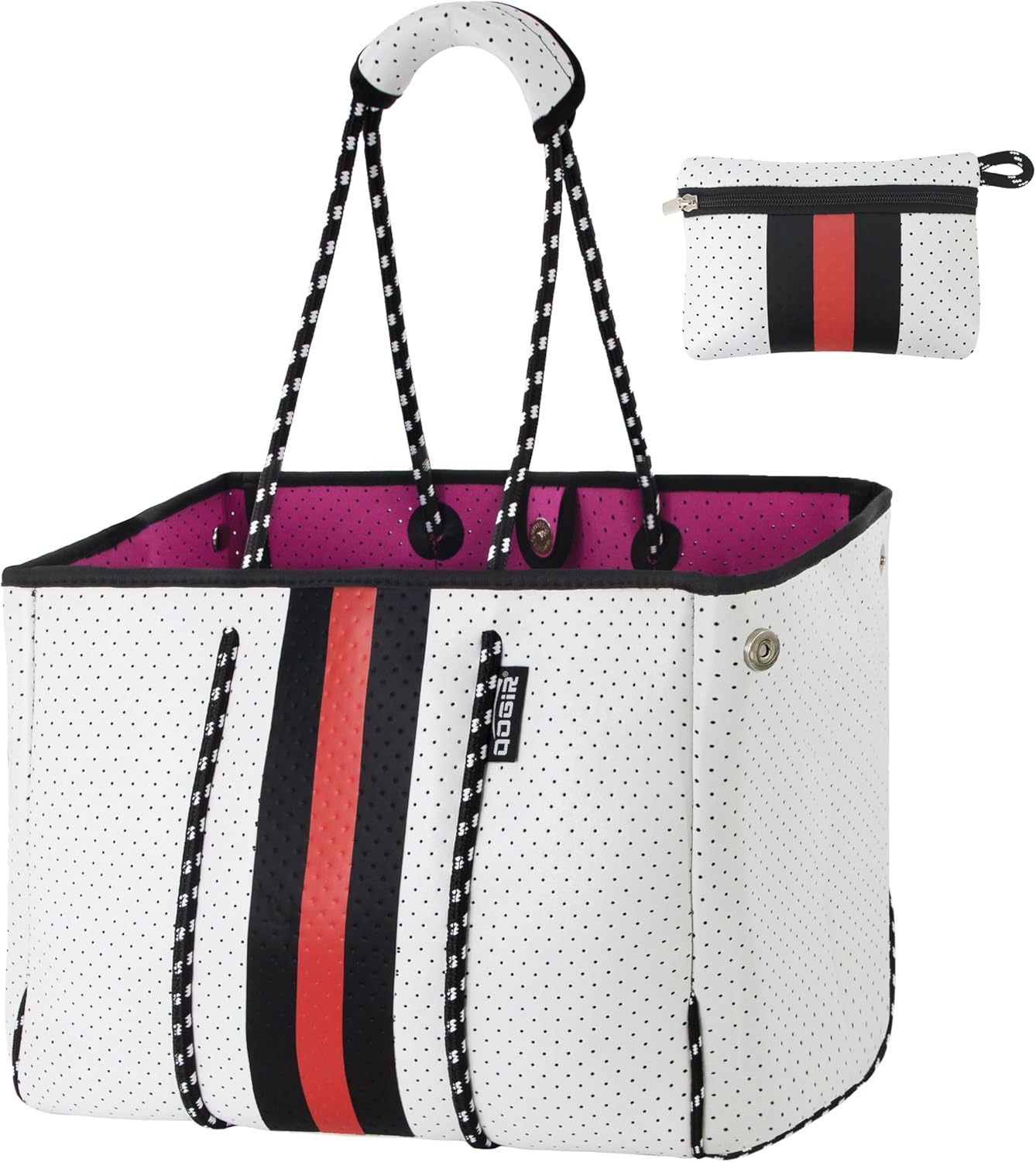 QOGiR Neoprene Multipurpose Beach Bag Tote with Inner Zipper Pocket \u2026 \u2026 \u2026 \u2026 - Image 34