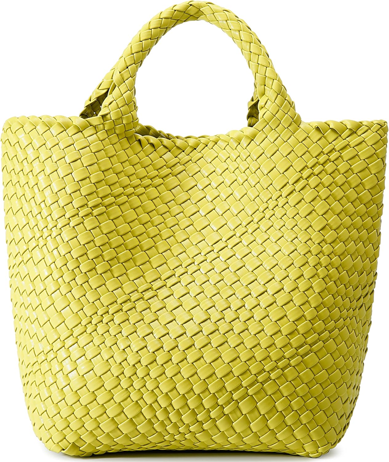 Queenoris Woven Bag for Women, Vegan Leather Tote Bag Large Summer Beach Travel Handbag and Purse Retro Handmade Shoulder Bag - Image 21