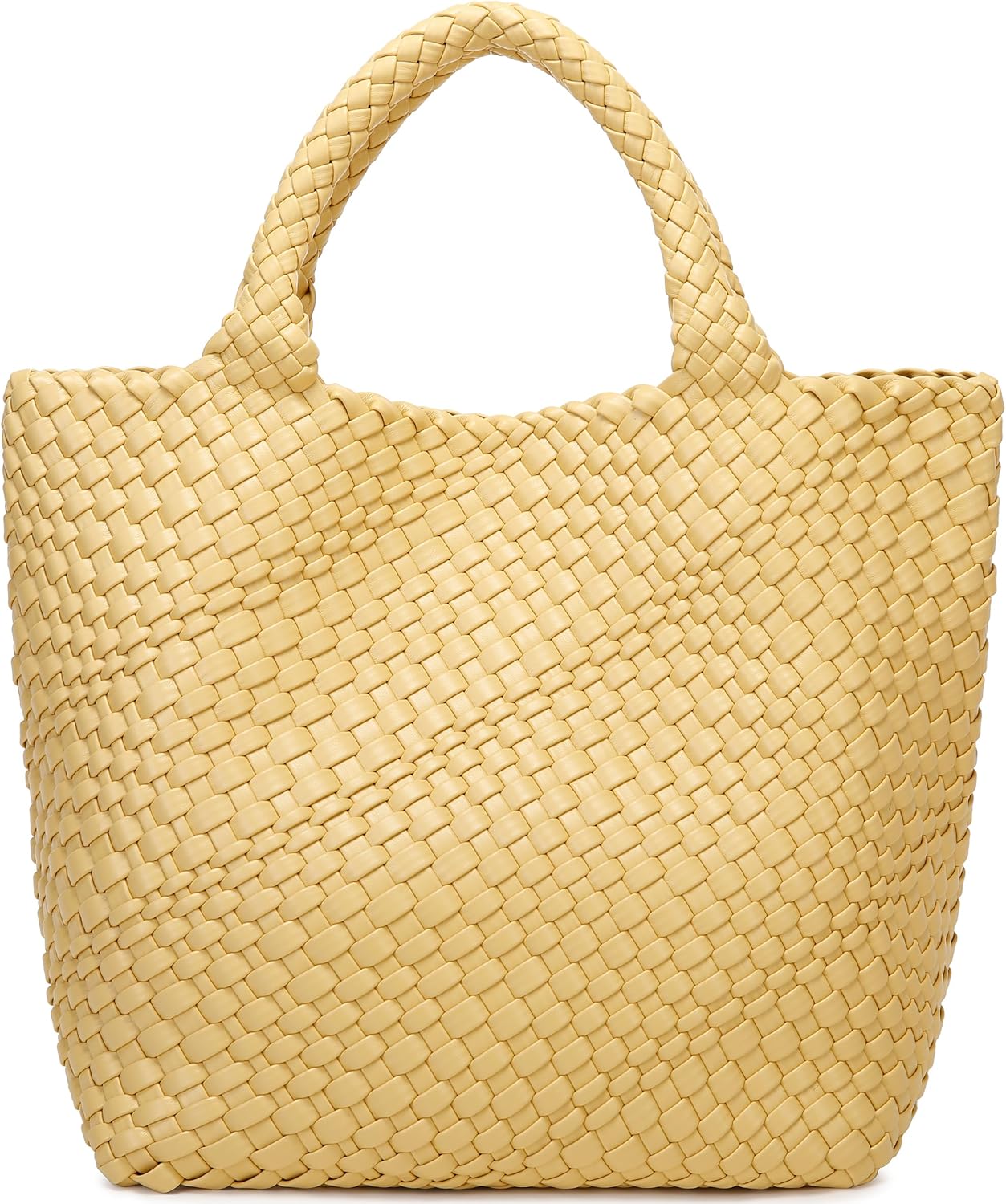 Queenoris Woven Bag for Women, Vegan Leather Tote Bag Large Summer Beach Travel Handbag and Purse Retro Handmade Shoulder Bag - Image 28