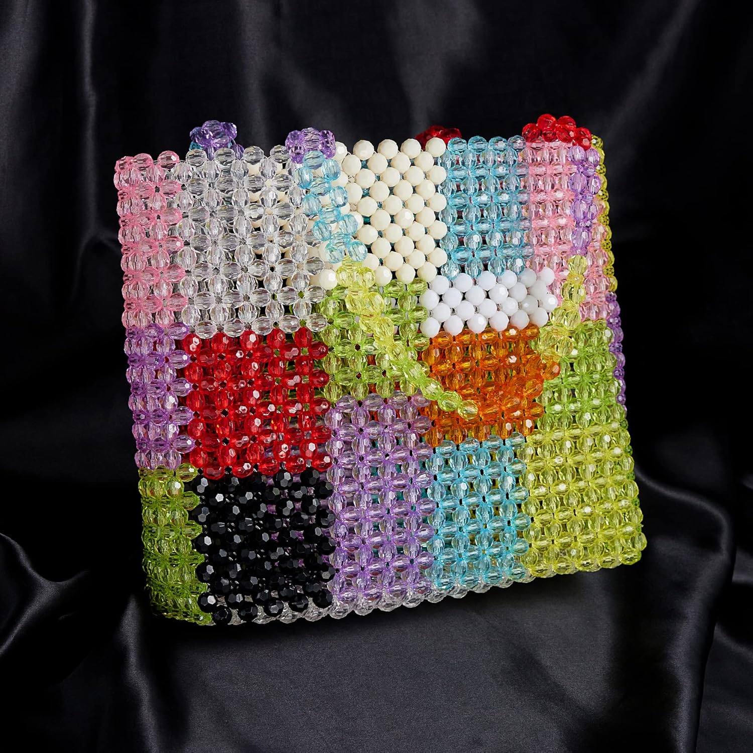 Rainbow Colorful Beaded Bag Handbags Tote Bags - Image 5