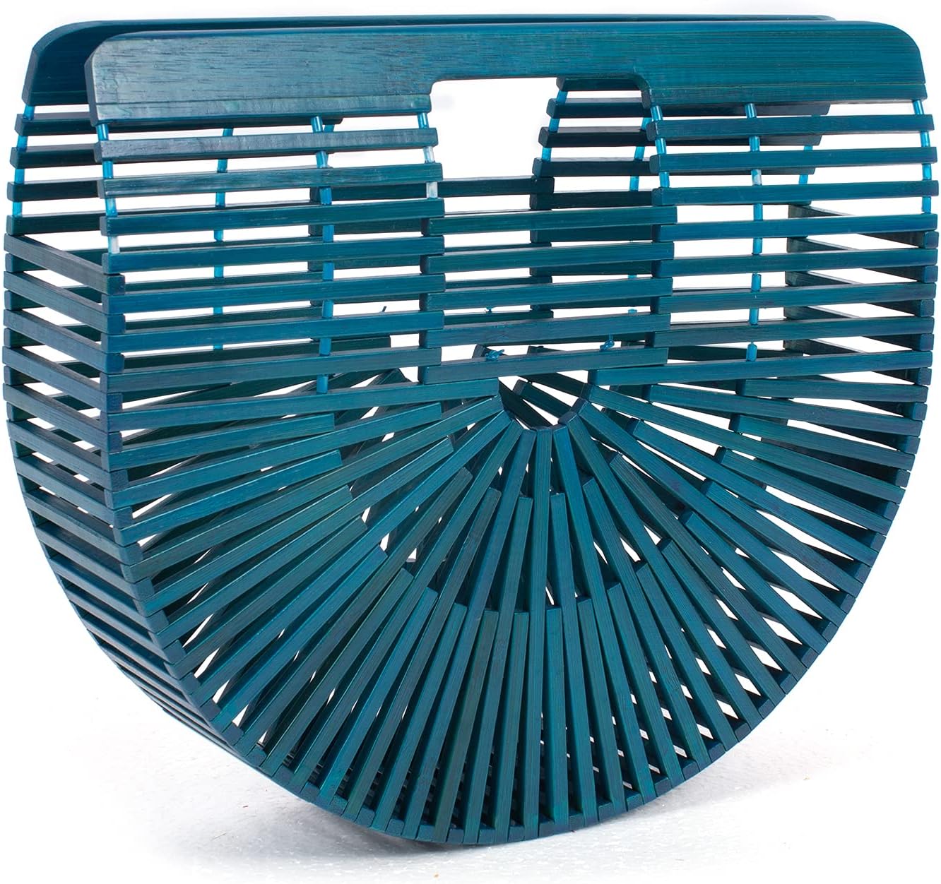 RULER TRUTH Women's Bamboo Handbag by Handmade Straw Bag,Tote Bamboo Purse Natural Basket Bag for Summer Beach\u2026 - Image 6