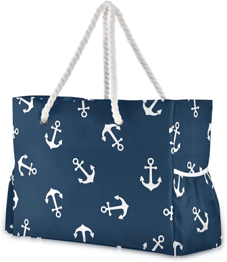 senya Large Beach Shoulder Bags Canvas Tote Water Resistant for Gym Travel Daily - Image 35