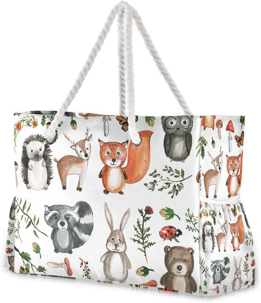 senya Large Beach Shoulder Bags Canvas Tote Water Resistant for Gym Travel Daily - Image 37