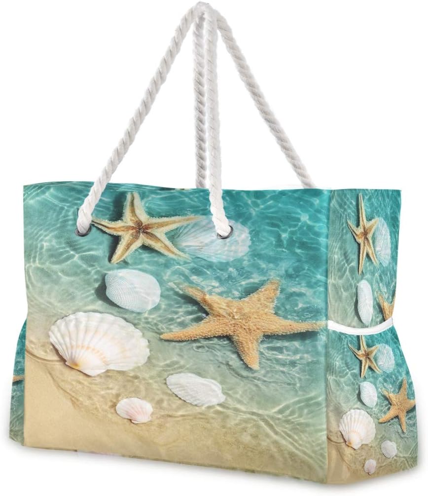senya Large Beach Shoulder Bags Canvas Tote Water Resistant for Gym Travel Daily - Image 25