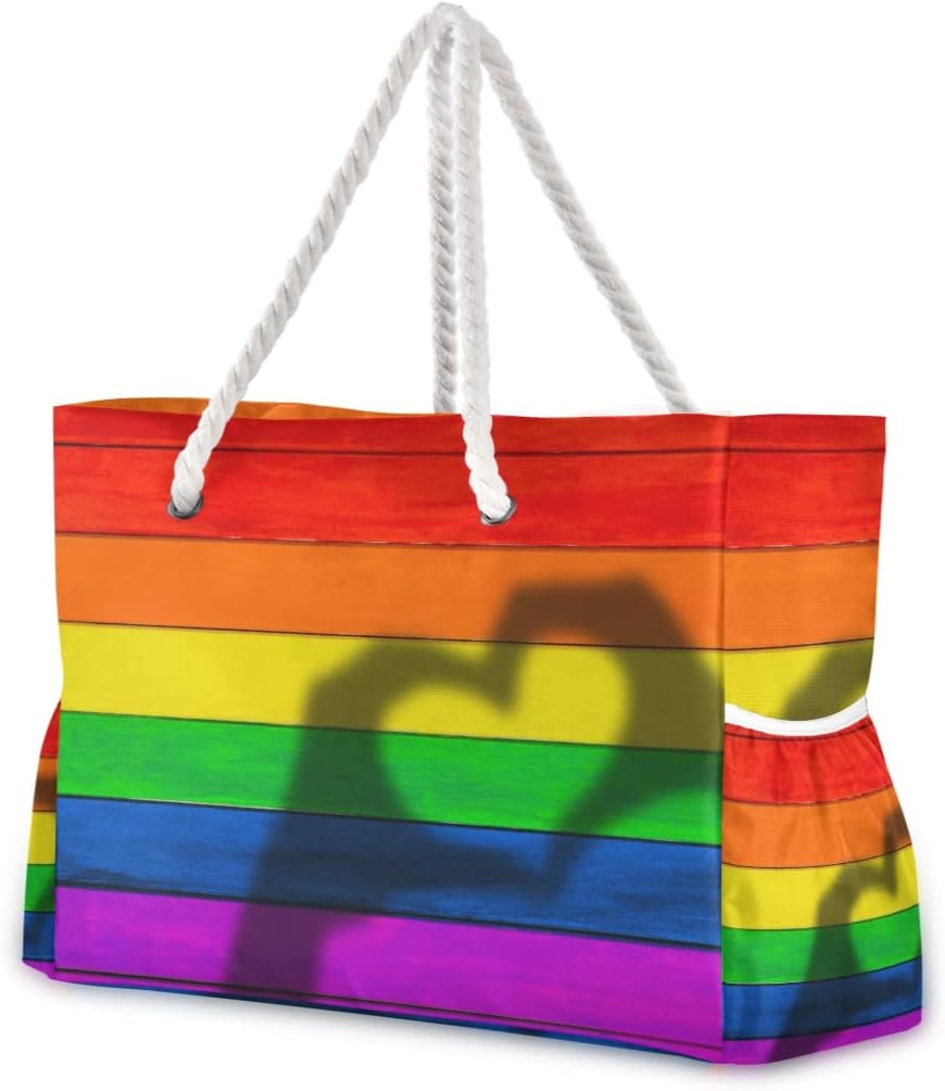 senya Large Beach Shoulder Bags Canvas Tote Water Resistant for Gym Travel Daily - Image 29