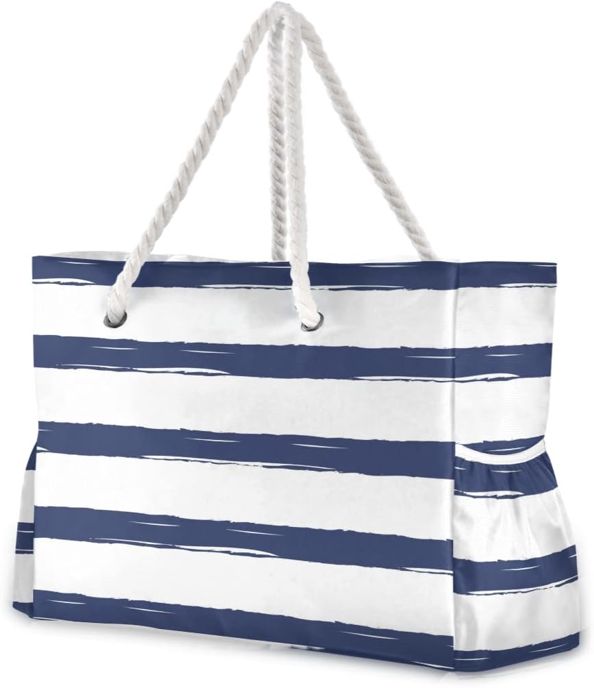 senya Large Beach Shoulder Bags Canvas Tote Water Resistant for Gym Travel Daily - Image 32