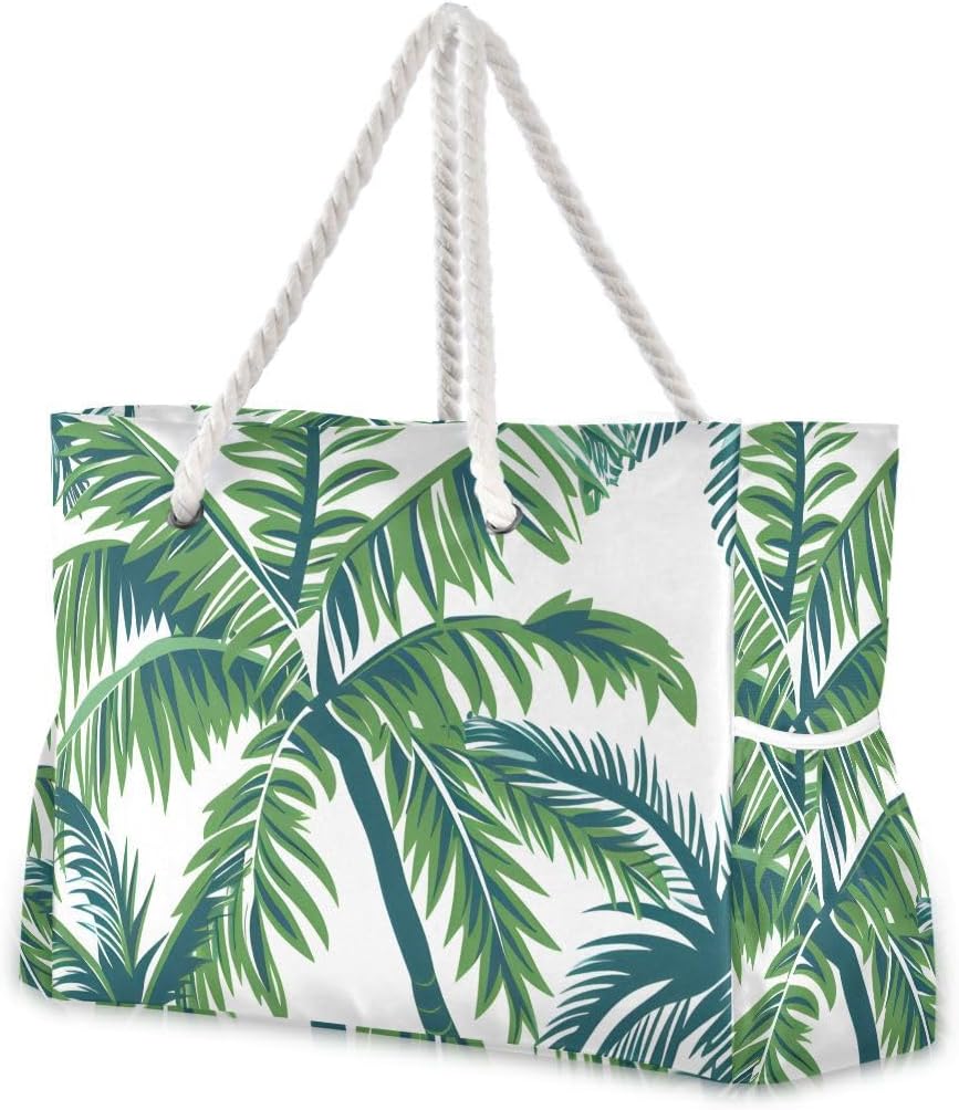 senya Large Beach Shoulder Bags Canvas Tote Water Resistant for Gym Travel Daily - Image 14