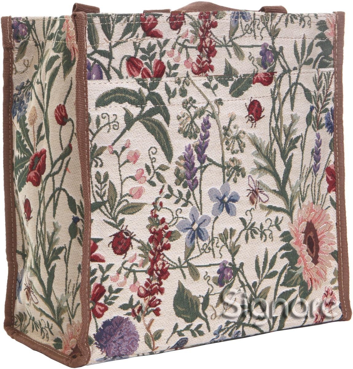 Signare Floral Shopping Tote Bag with Garden Flower Pattern - Image 7