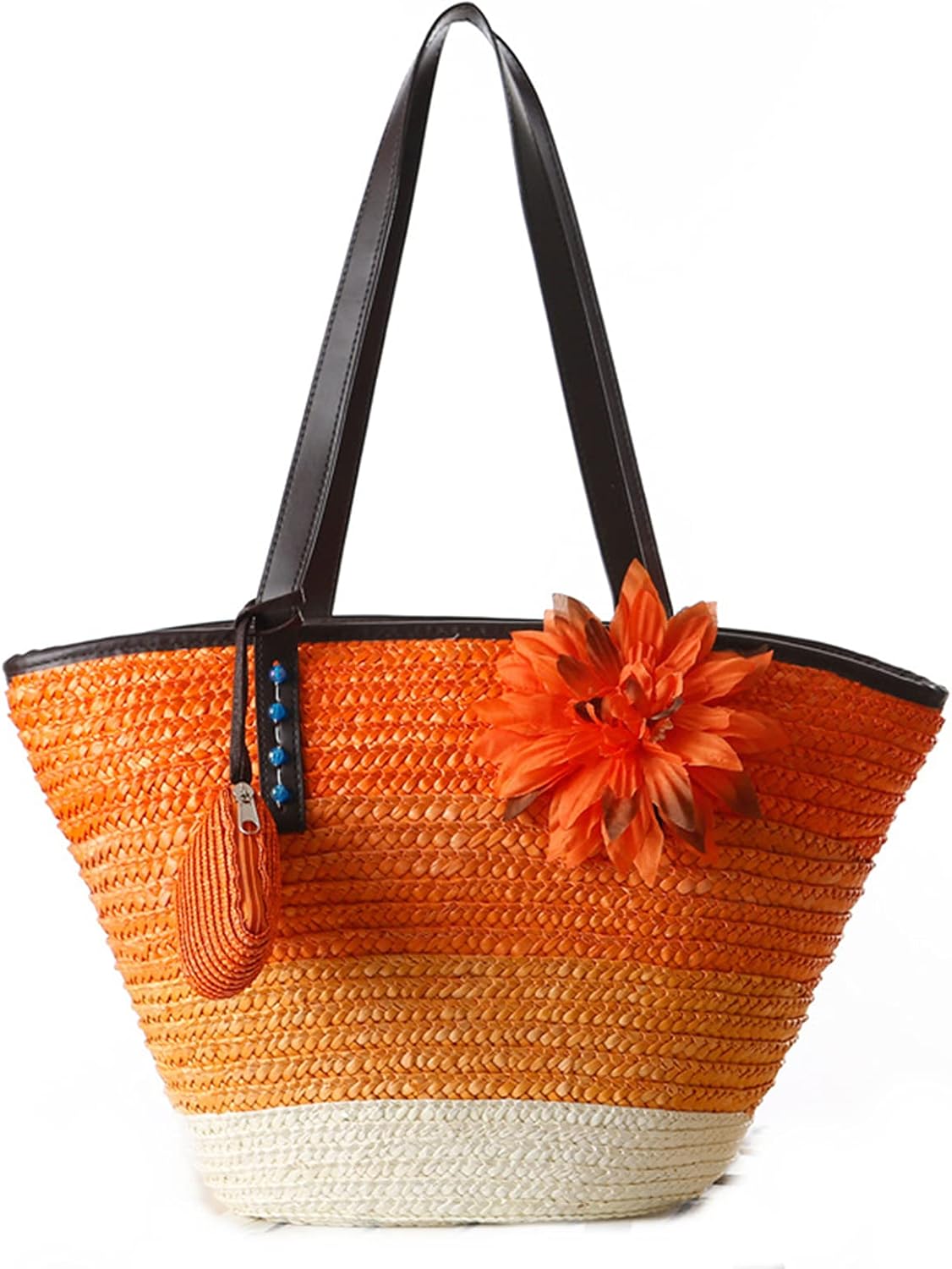 Straw Bag Beach Bags for Women - Straw Large Beach Tote Bag - Summer Handwoven Shoulder Bags for Beach. - Image 12