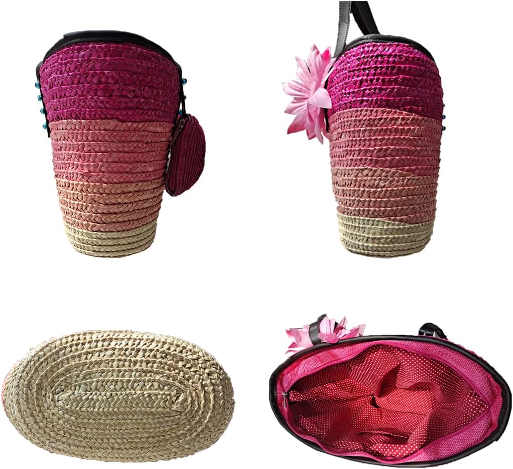 Straw Bag Beach Bags for Women - Straw Large Beach Tote Bag - Summer Handwoven Shoulder Bags for Beach. - Image 3