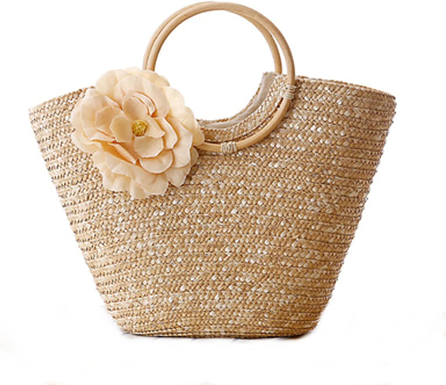 Straw Bag Beach Bags for Women - Straw Large Beach Tote Bag - Summer Handwoven Shoulder Bags for Beach.