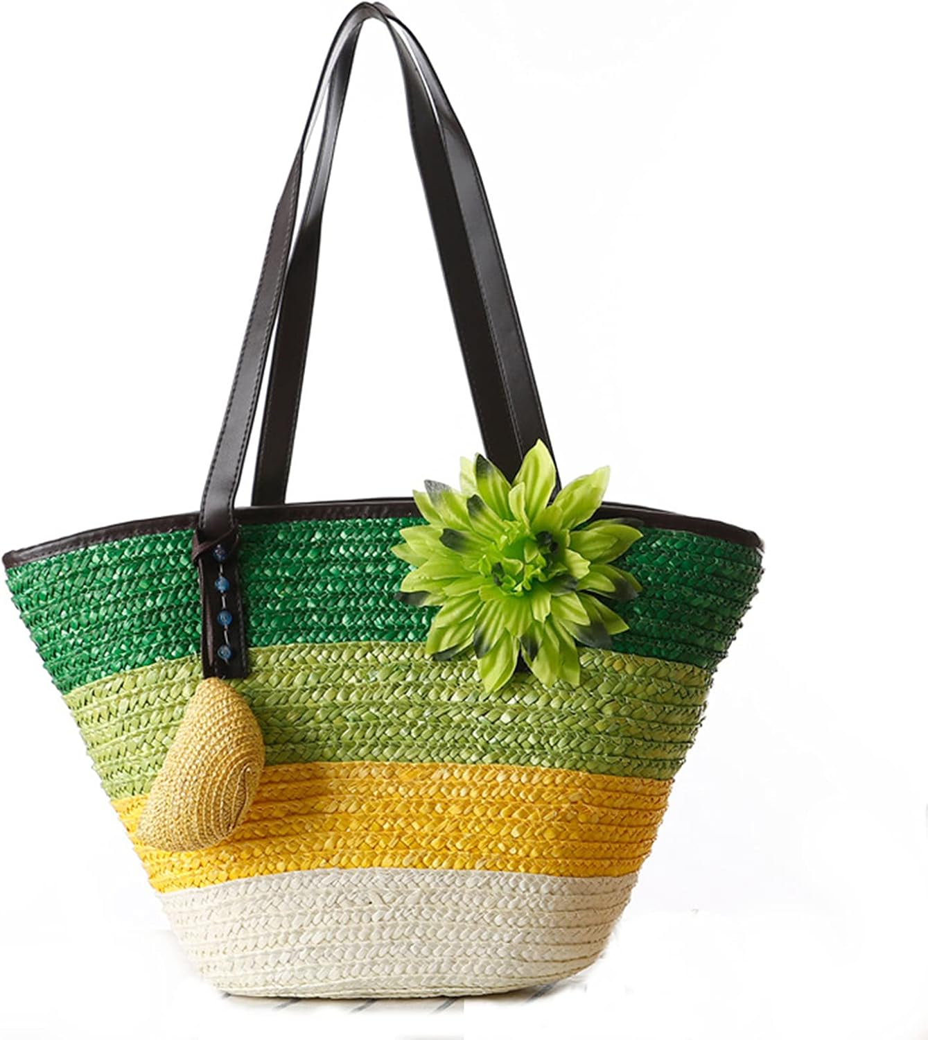 Straw Bag Beach Bags for Women - Straw Large Beach Tote Bag - Summer Handwoven Shoulder Bags for Beach. - Image 9