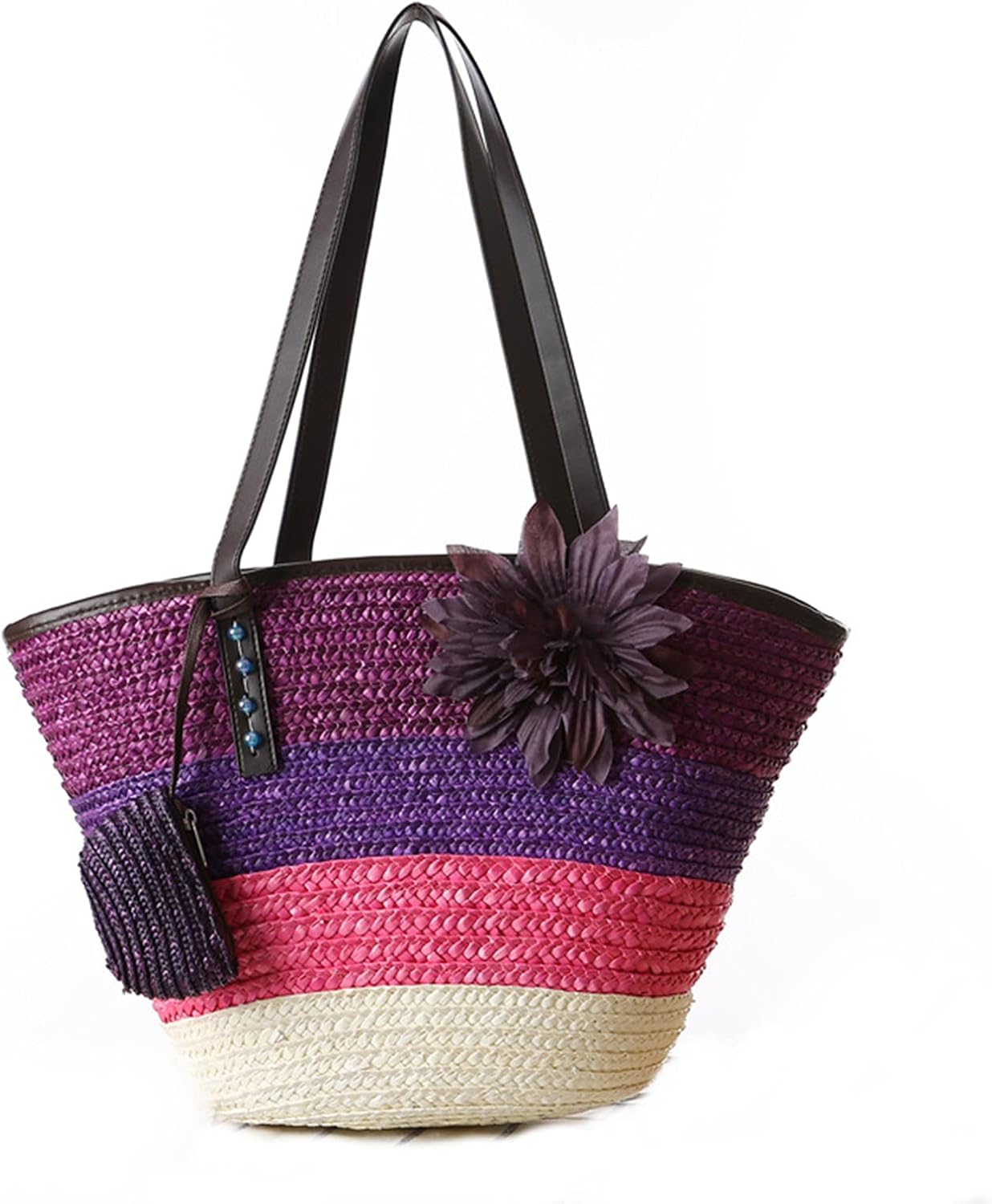 Straw Bag Beach Bags for Women - Straw Large Beach Tote Bag - Summer Handwoven Shoulder Bags for Beach. - Image 13