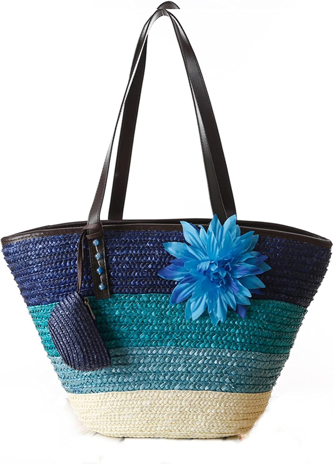 Straw Bag Beach Bags for Women - Straw Large Beach Tote Bag - Summer Handwoven Shoulder Bags for Beach. - Image 8
