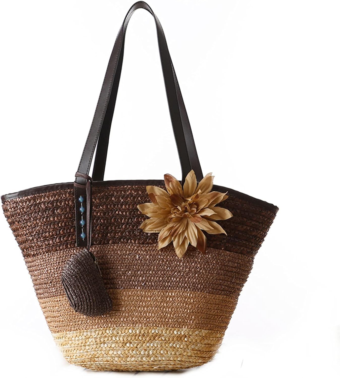 Straw Bag Beach Bags for Women - Straw Large Beach Tote Bag - Summer Handwoven Shoulder Bags for Beach. - Image 11